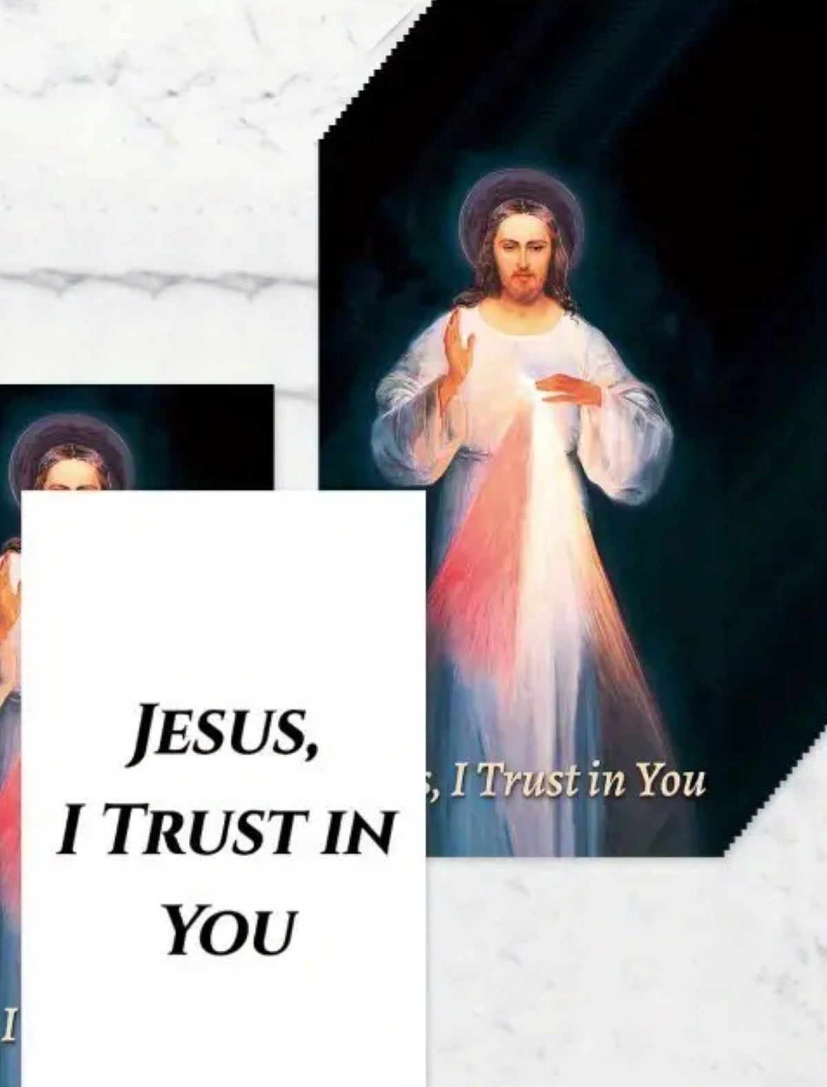 Divine Mercy Jesus Prayer Card