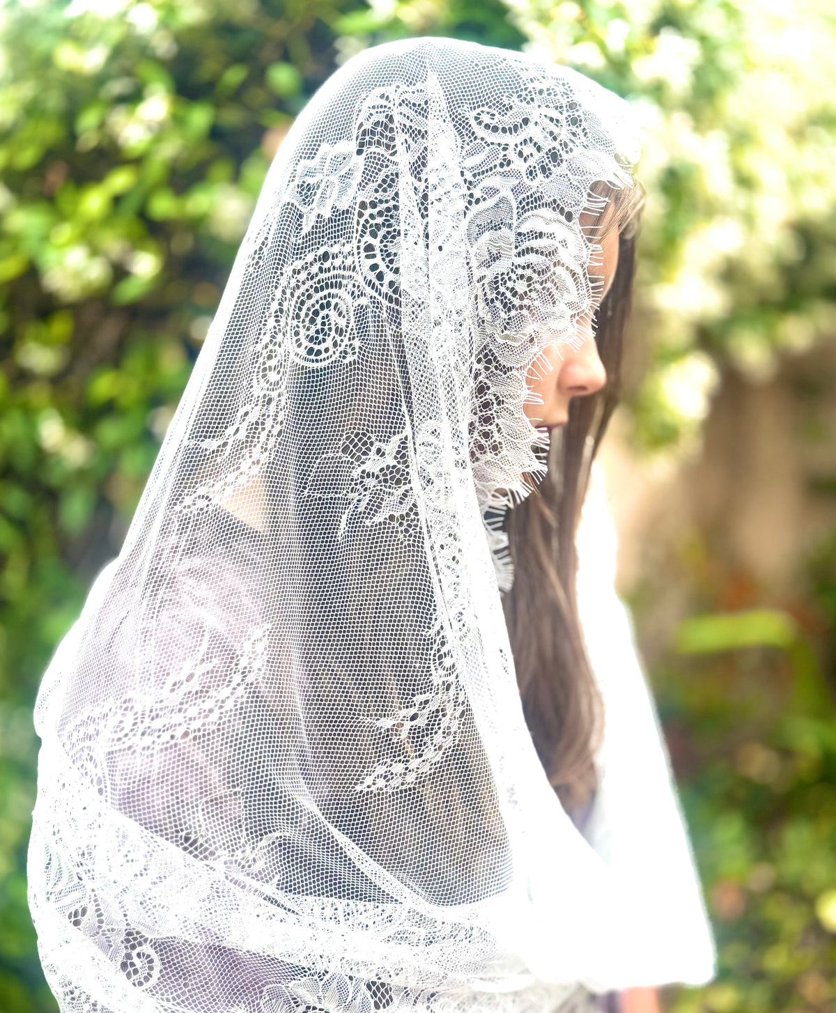 Elegant Veil Vintage Styled Mantilla Church Veil