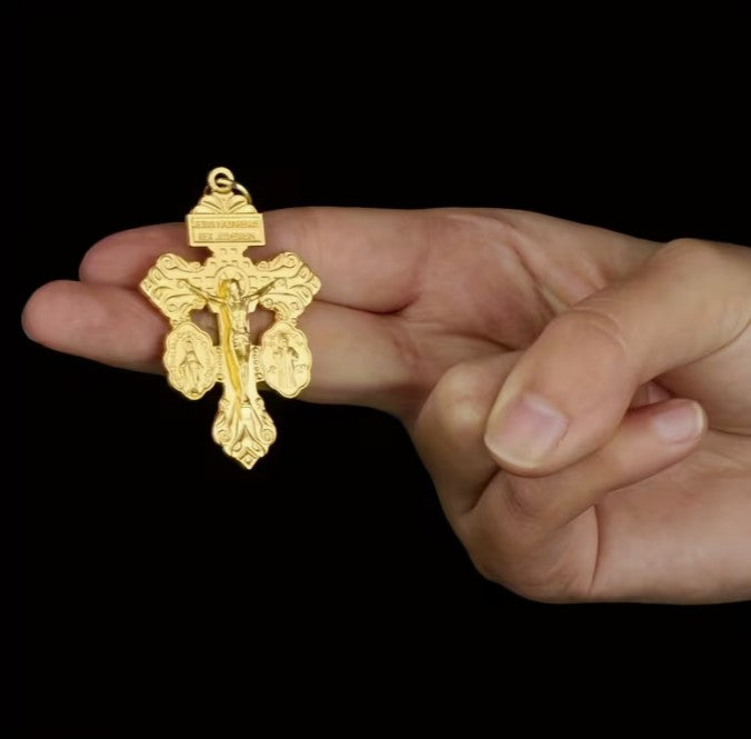 3-Way Pardon Indulgence Crucifix with St. Benedict and Miraculous Medals