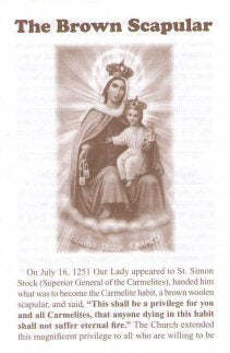The Brown Scapular Leaflet