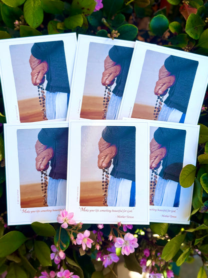Blessed Mother Teresa Memorial Prayer Card 10 Piece Set