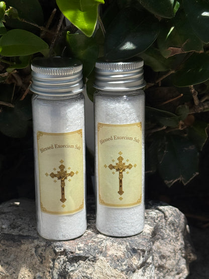 Two Large Vials of Exorcism Salt