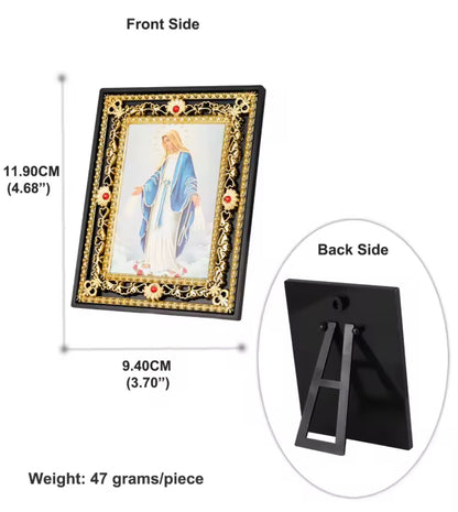 Icon Our Lady of Grace Standing Ornate Plaque