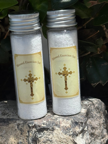 Two Large Vials of Exorcism Salt