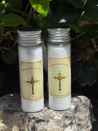 Two Large Vials of Exorcism Salt
