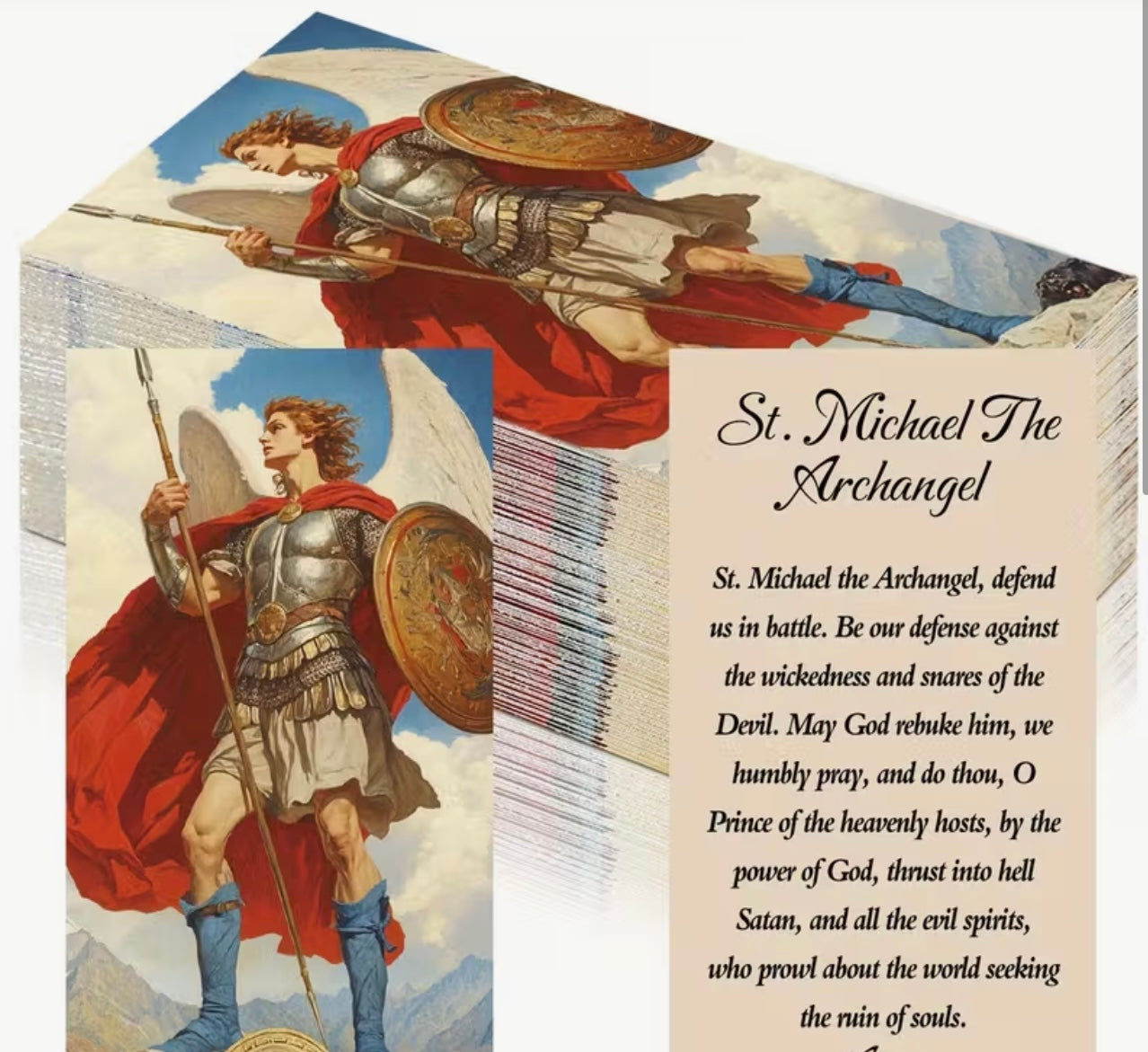 Saint Michael Prayer Card