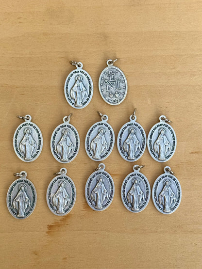 Miraculous Medals 12 PC Made in Italy