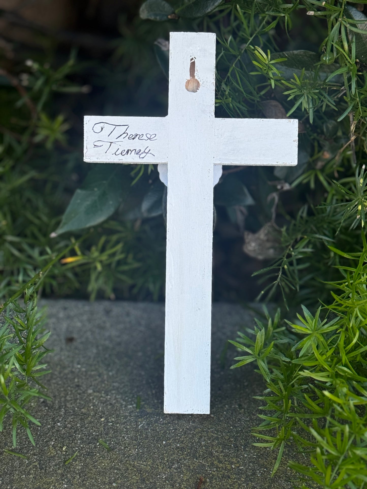 Adorable Lamb of God Cross Hand Painted