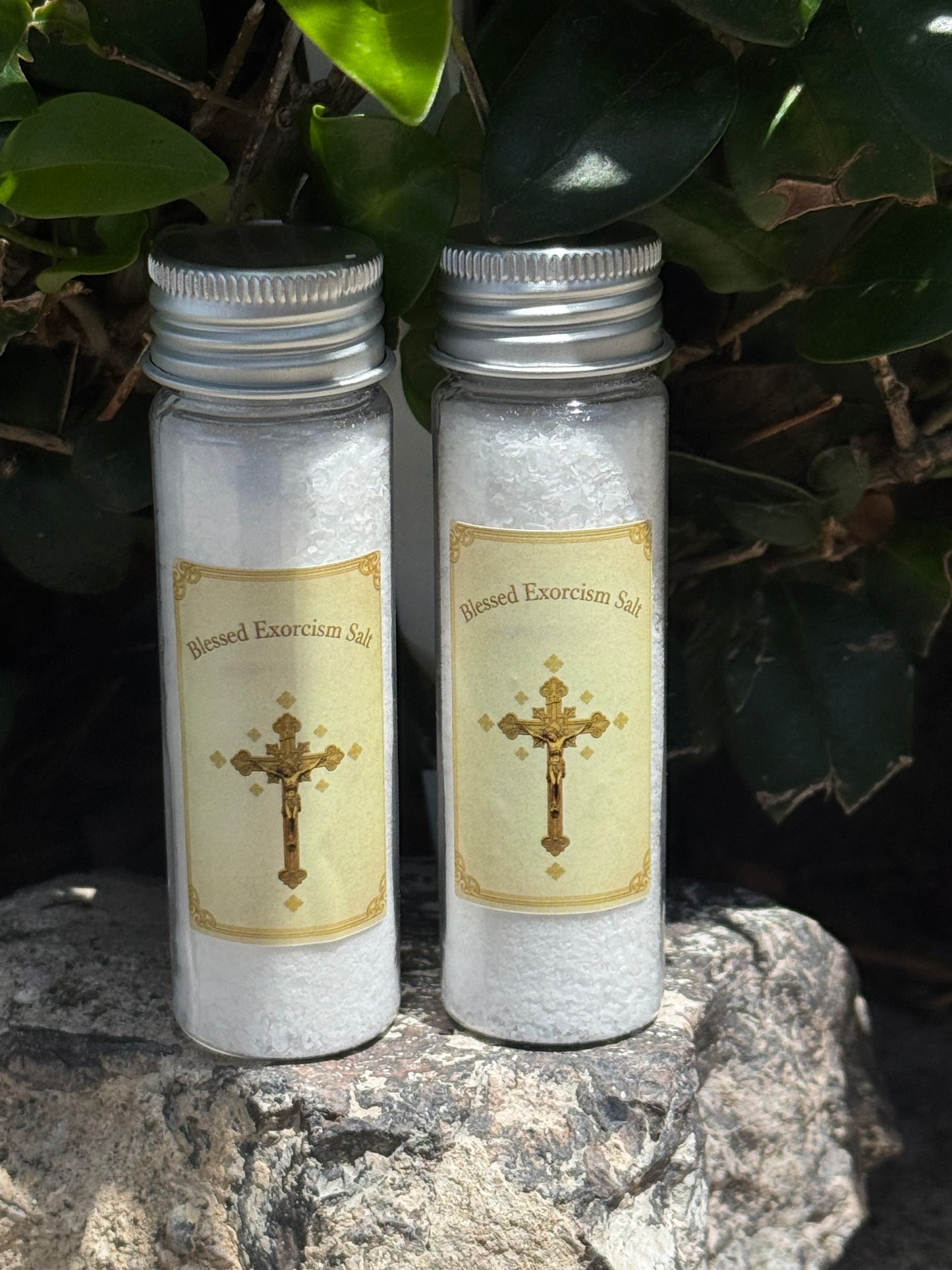 Two Large Vials of Exorcism Salt