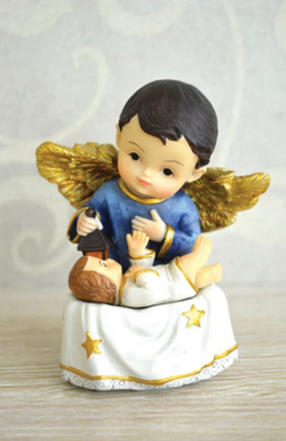 Guardian Angel with Baby Jesus Statue
