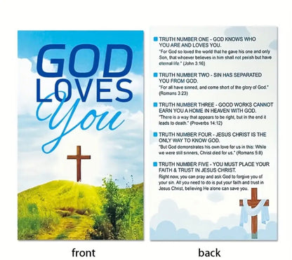 God Loves You Bible Verse Card