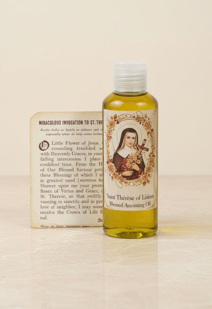 Saint Therese of Lisieux Blessed Anointing Oil Touched To First-Class Relic