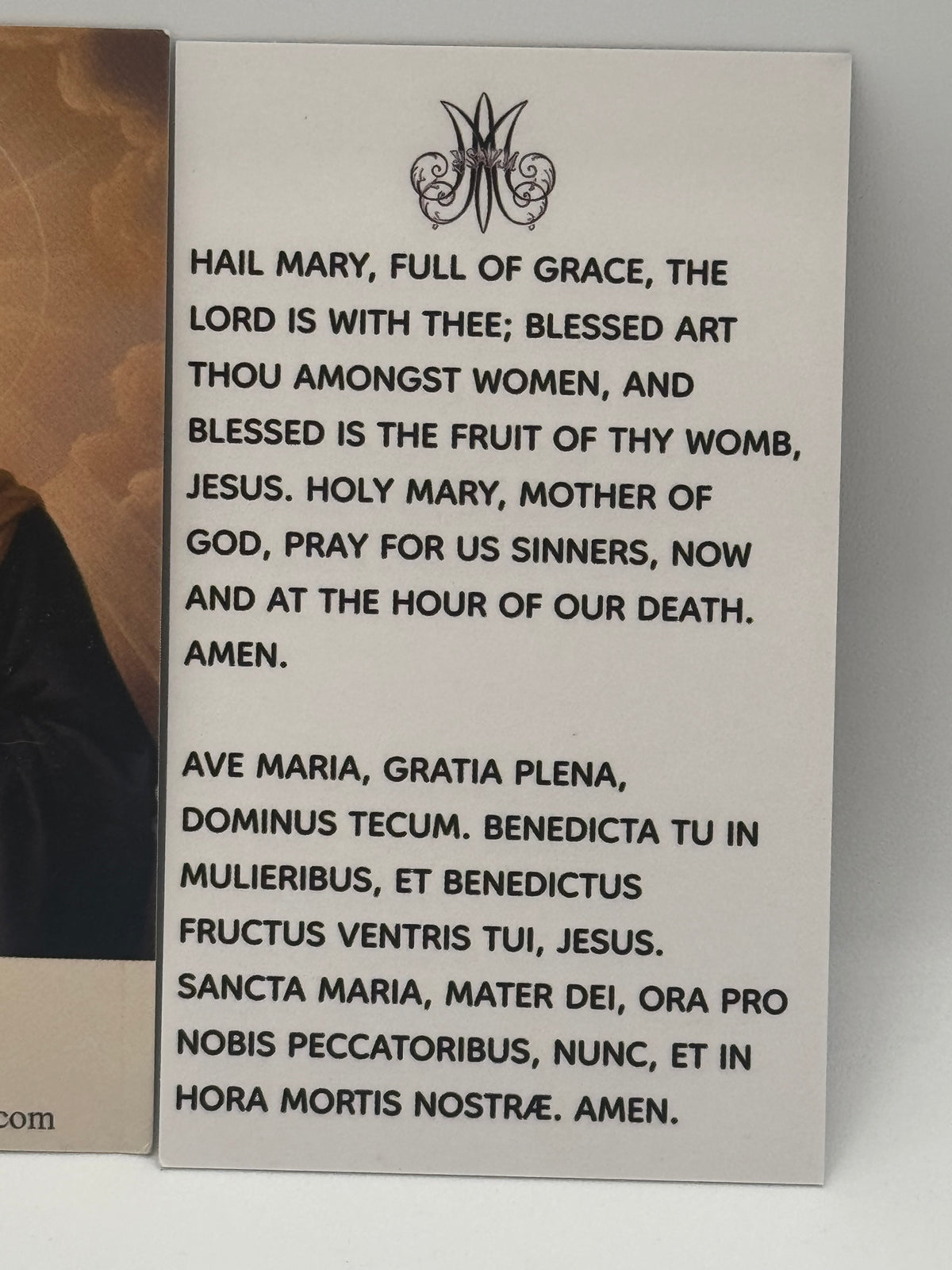 Hail Mary In Latin Ave Maria Latin and English Translation