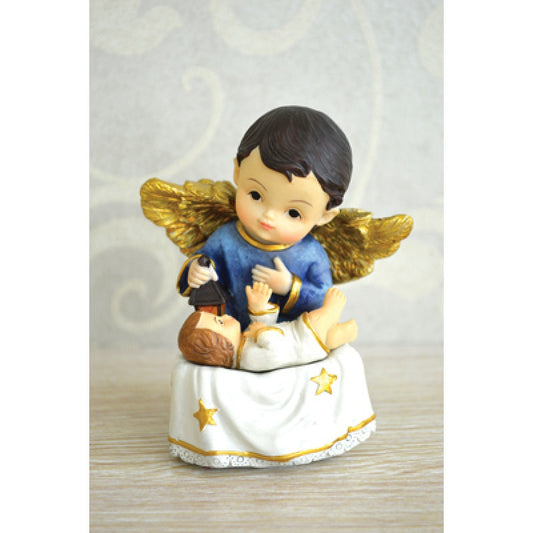 Guardian Angel with Baby Jesus Statue