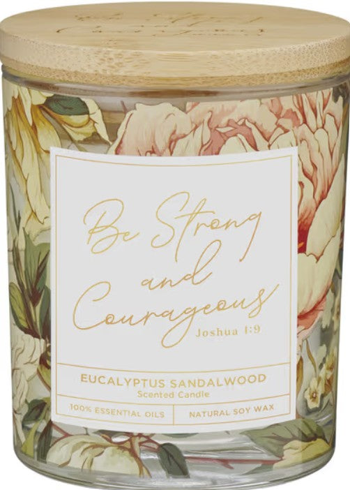 Eucalyptus Sandalwood Scented Scripture Candle