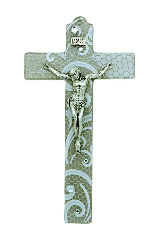 Italian Murano Glass Wall Cross Decor