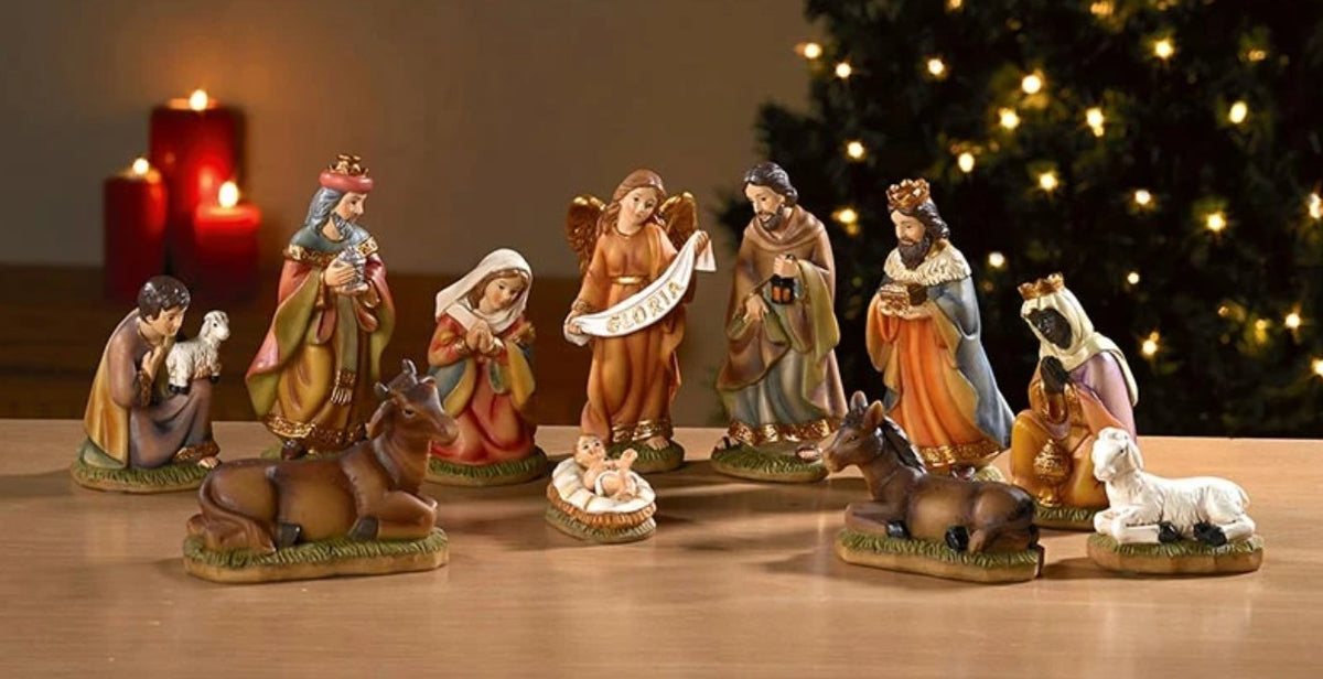 4.5" H 11-Piece Nativity Set