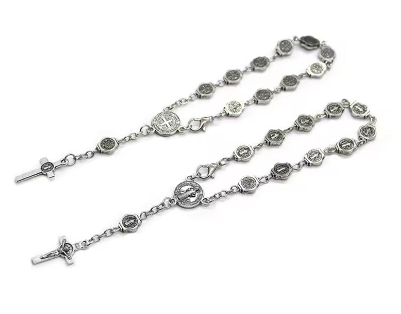 Saint Benedict One Decade Rosary with Clasp