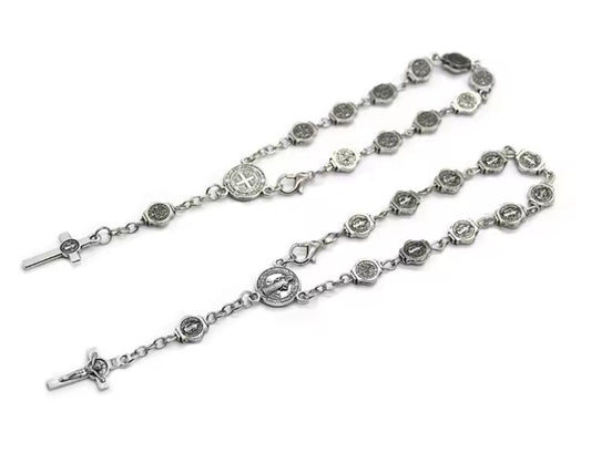 Saint Benedict One Decade Rosary with Clasp