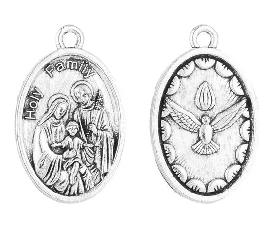 Holy Family with Holy Spirit Medal
