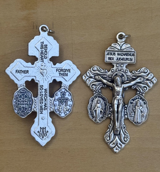 Pardon Cross with Miraculous Medal & Benedict Medal