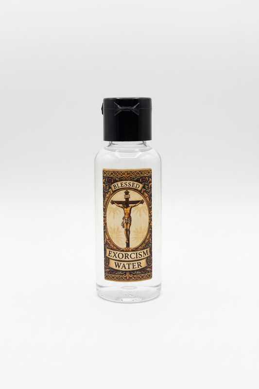 Blessed Exorcism Water – White Background