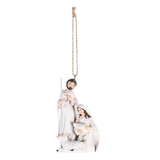 Ornament Traditional Holy Family Lamb