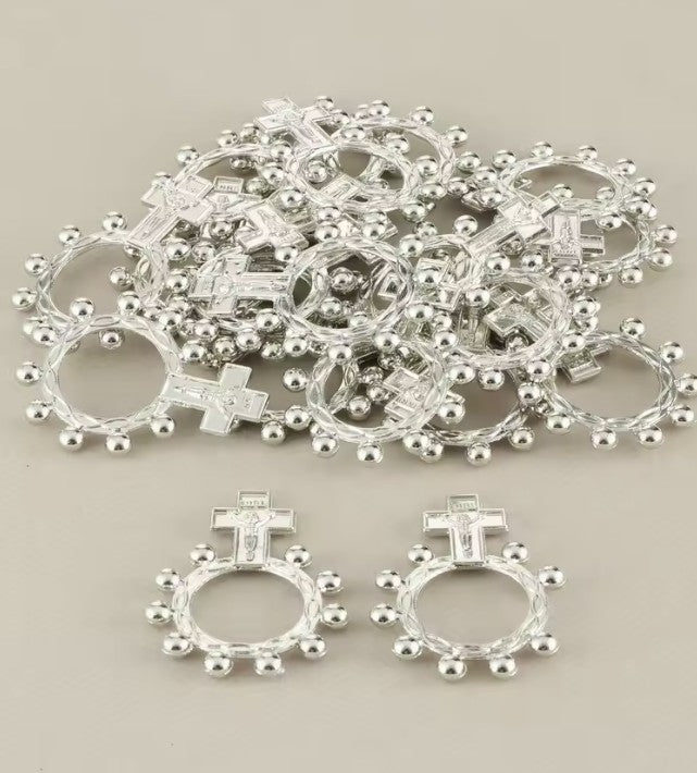 Silver Rosary Ring