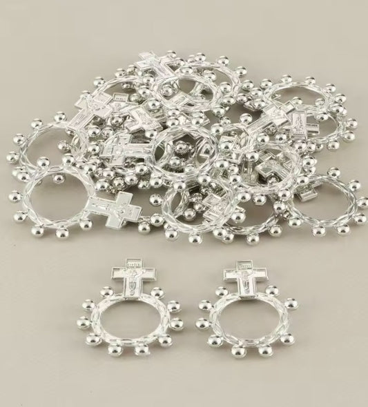 Silver Rosary Ring