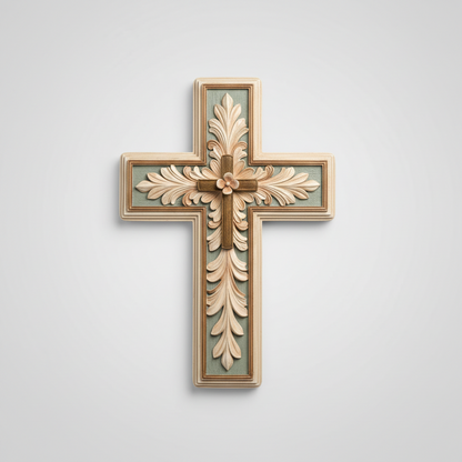 Ornate Vintage Layered Wall Cross